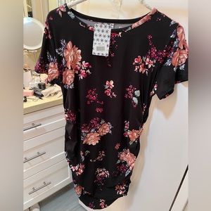 NWT Piphany Large Black Floral Laurel